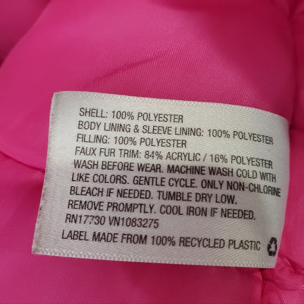 Cat & Jack Jacket Girls Size XS 4/5 Gray Pink